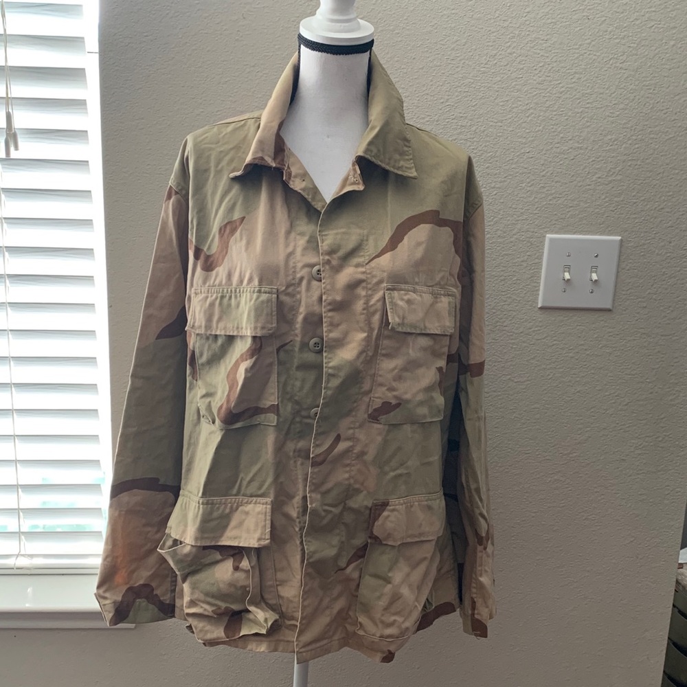 American Apparel Camouflage Jacket Size Large